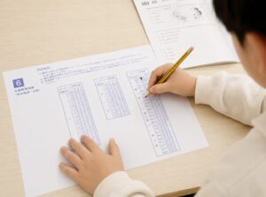 英検に６級・７級が新設。英検を受検する小学生。